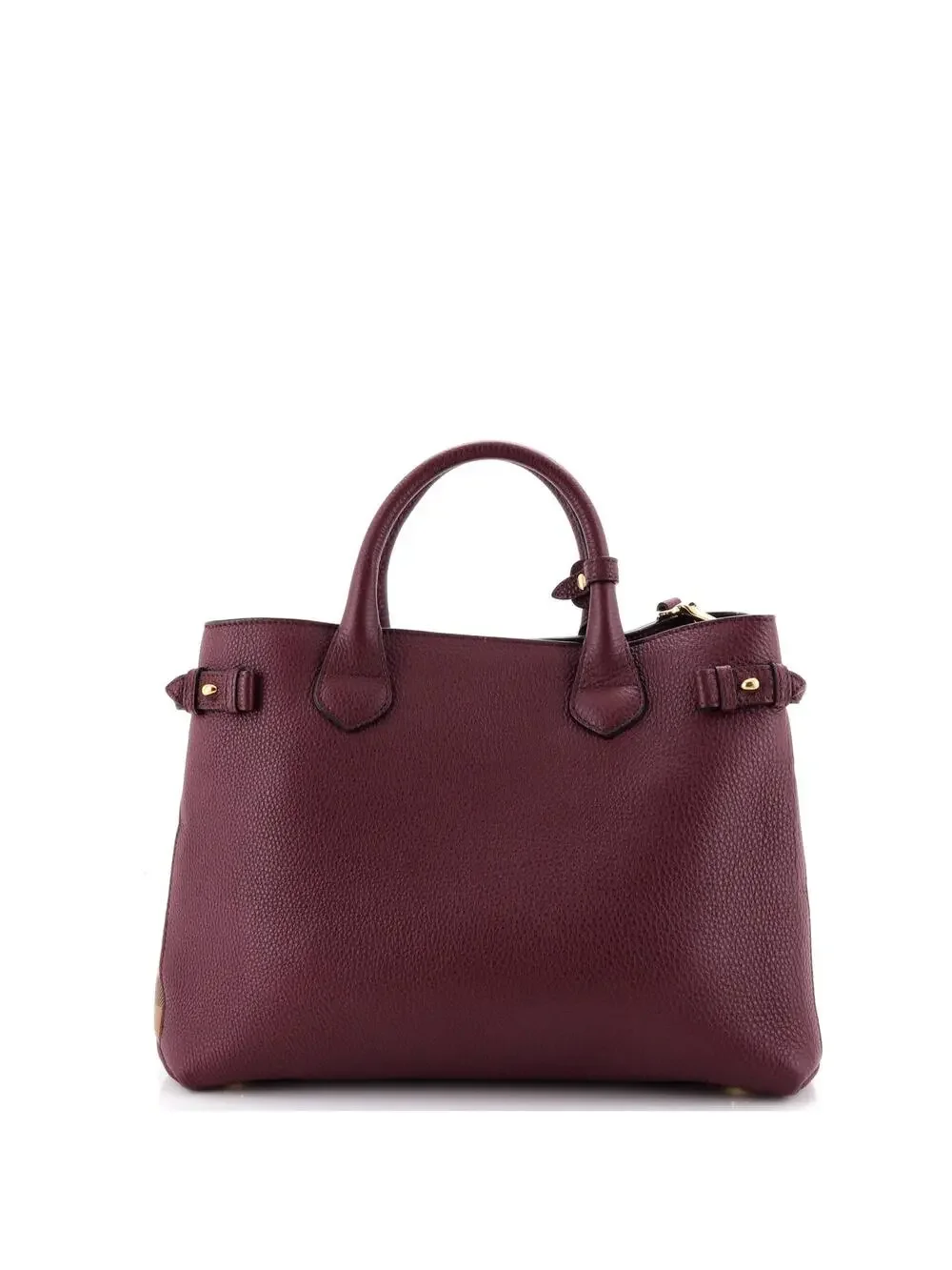 Burberry Banner Tote Leather And House #331106B87B